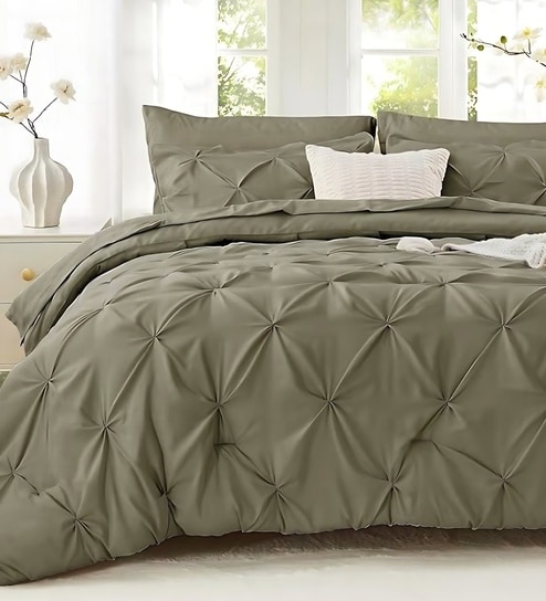 Dune Pin Tuck Ac Comforter And Pillow Shams