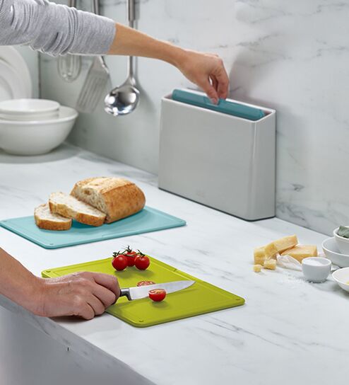 Duo 3-piece Chopping Board Set with Case (Regular) - Grey