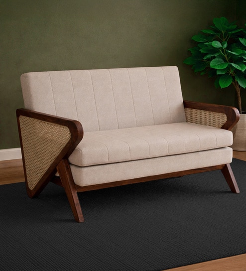 Durbuy Sheesham Wood 3 Seater Sofa In Provincial Teak Finish