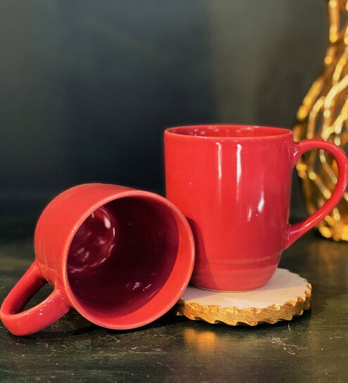Joe 250ml Pink (Set of 2) Ceramic Coffee Mug