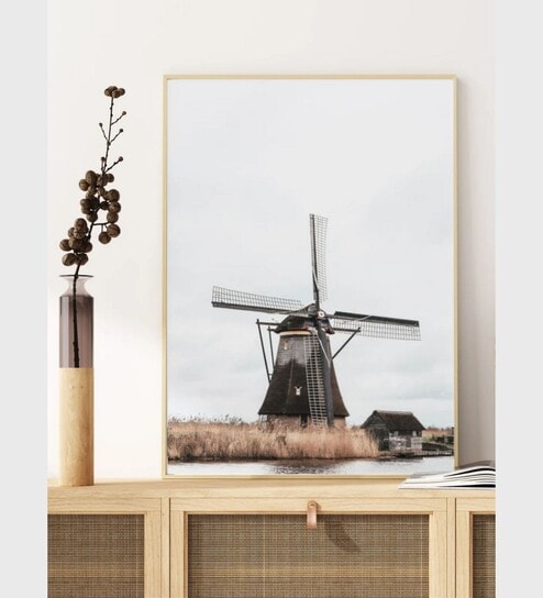 Dutch windmill by the water modern farmhouse d cor