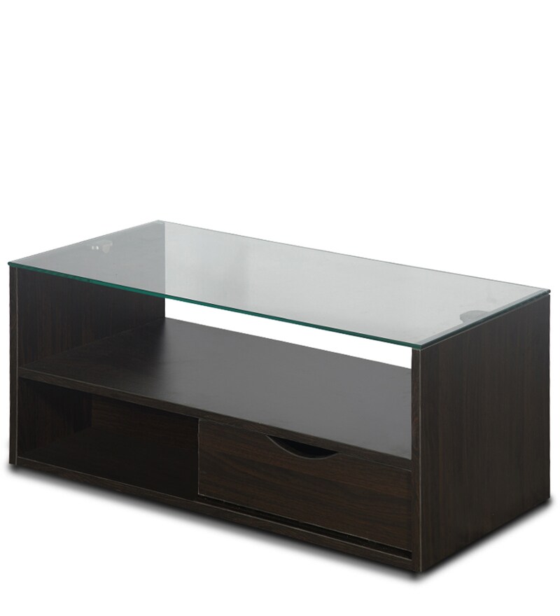 Buy Dual Coffee Table in Wenge Finish by Godrej Interio Online Contemporary Rectangular Coffee