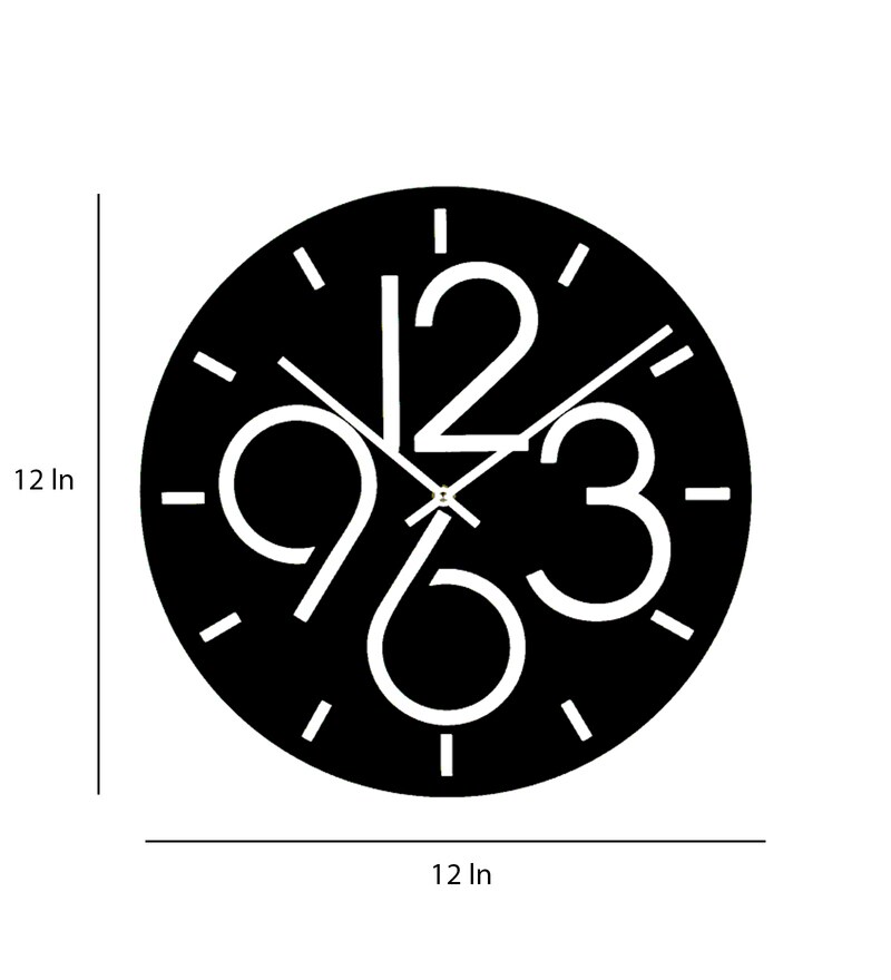 Buy Dublin Metal Wall Clock (1X1ft) By WallCentre Online Modern Wall Clocks Wall Clocks