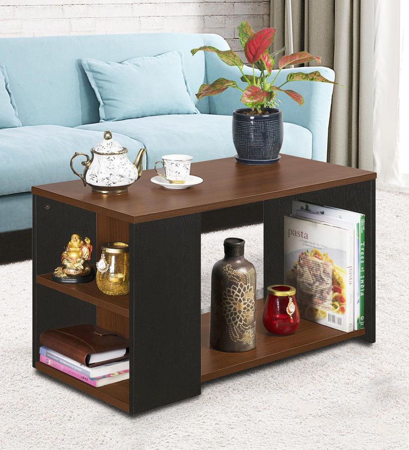Buy Duet Coffee Table in Acacia Dark Colour by Delite kom Online
