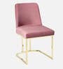 Dua Cantilever Chair In Champagne &  Gold Colour