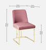 Dua Cantilever Chair In Champagne &  Gold Colour