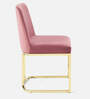 Dua Cantilever Chair In Champagne &  Gold Colour