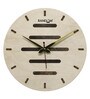 Brown MDF Dual Modern Wall Clock