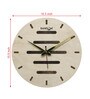 Brown MDF Dual Modern Wall Clock