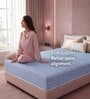 Dual 6 Inches Foam King Size Mattress in Blue Colour