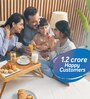 Dual 6 Inches Foam Queen Size Mattress in Blue Colour