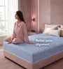 Dual 6 Inches Foam Single Size Mattress in Blue Colour