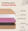 Dual 8 Inches PU Foam King Size Mattress in Beige Colour