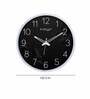 Dual Frame Fairy Triangle Plastic Wall Clock In White & Black