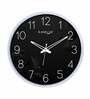 Dual Frame Fairy Triangle Plastic Wall Clock In White & Black