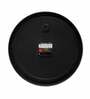 Dual Frame Floral Plastic Wall Clock In White & Black