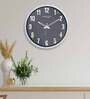White Plastic Dual Frame Modern Wall Clock