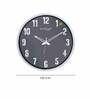 White Plastic Dual Frame Modern Wall Clock