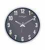 White Plastic Dual Frame Modern Wall Clock