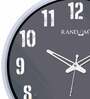 White Plastic Dual Frame Modern Wall Clock
