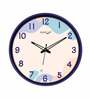 Dual Frame Shells Plastic Wall Clock In Blue & White