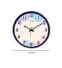 Dual Frame Shells Plastic Wall Clock In Blue & White