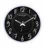 Dual Frame Transformation Plastic Wall Clock In White & Black