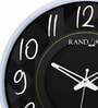 Dual Frame Transformation Plastic Wall Clock In White & Black