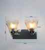 Dual Frosted Glass Wall Sconce