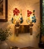 Dual Gold Wall Lamp with Mosaic Glass