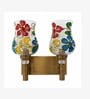 Dual Gold Wall Lamp with Mosaic Glass