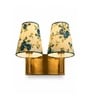Dual Gold Wall Lamp with Multicolor cotton shade