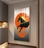Dual Mane Horse Series Glass Finish Vertical Wall Art