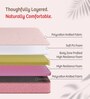 Dual Plus 8 Inches PU Foam King Size Mattress in Pink Colour