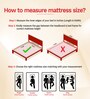 Dual Pro 8 Inches Foam Single Size Mattress in Orange Colour