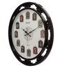 Copper Plastic Dual Rings Modern Wall Clock