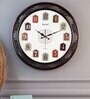 Copper Plastic Dual Rings Modern Wall Clock