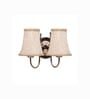 Dual Steel Metal Wall Sconce   Beige Jute Shade | Home & Hotel Decor