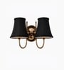 Dual Steel Wall Light   Cotton Fabric Shade | Bedroom & Office