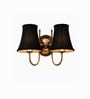 Dual Steel Wall Light   Cotton Fabric Shade | Bedroom & Office