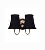 Dual Steel Wall Light   Cotton Fabric Shade | Bedroom & Office