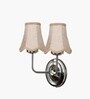 Dual Steel Wall Mounted Light with Beige Jute Shade for Home & Hotel Decor