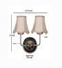Dual Steel Wall Mounted Light with Beige Jute Shade for Home & Hotel Decor