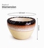 Dual Tone Glazed Ceramic Planter Pot