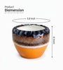 Dual Tone Glazed Ceramic Planter Pot