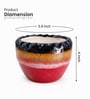 Dual Tone Glazed Ceramic Planter Pot