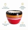 Dual Tone Glazed Ceramic Planter Pot