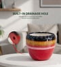 Dual Tone Glazed Ceramic Planter Pot