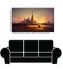 Dubai Skyline Multicolour Canvas Art Print