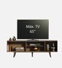 Dubai TV Console In Black And Brown Color